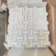 Basket Weave Marble Mosaic Tile With Thassos