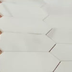 Carrara Polished Marble Picket Mosaic Tile