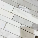 Carrara Bianco polished random strip 