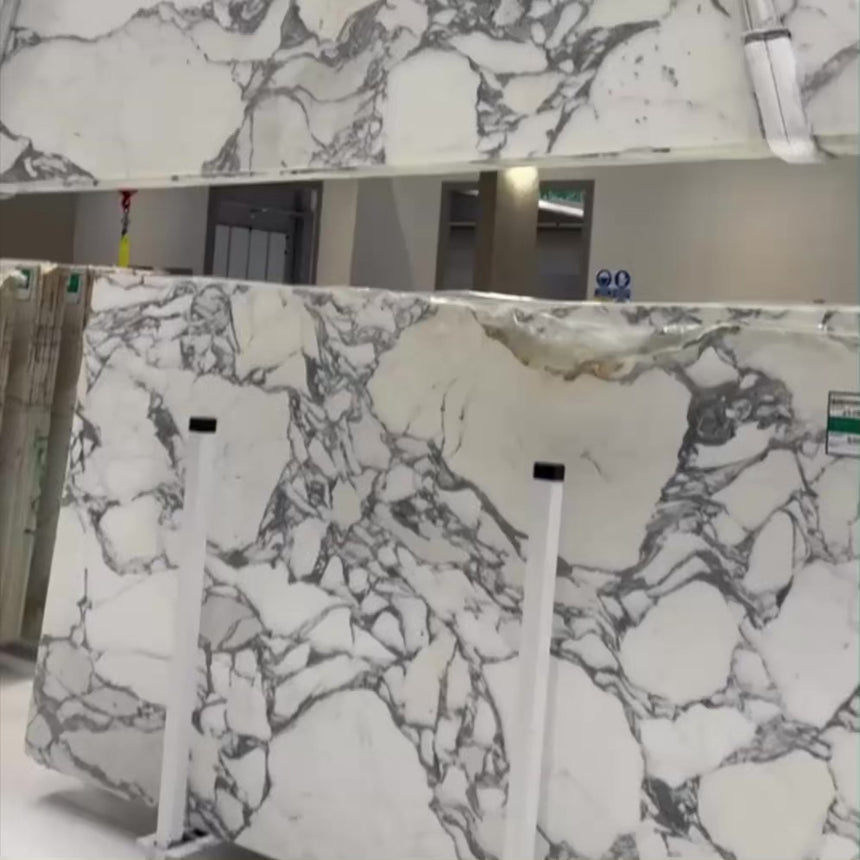 Honed Arabescato Corchia Marble Slab for luxury bathroom walls and worktops