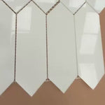 Carrara Polished Marble Picket Mosaic Tile