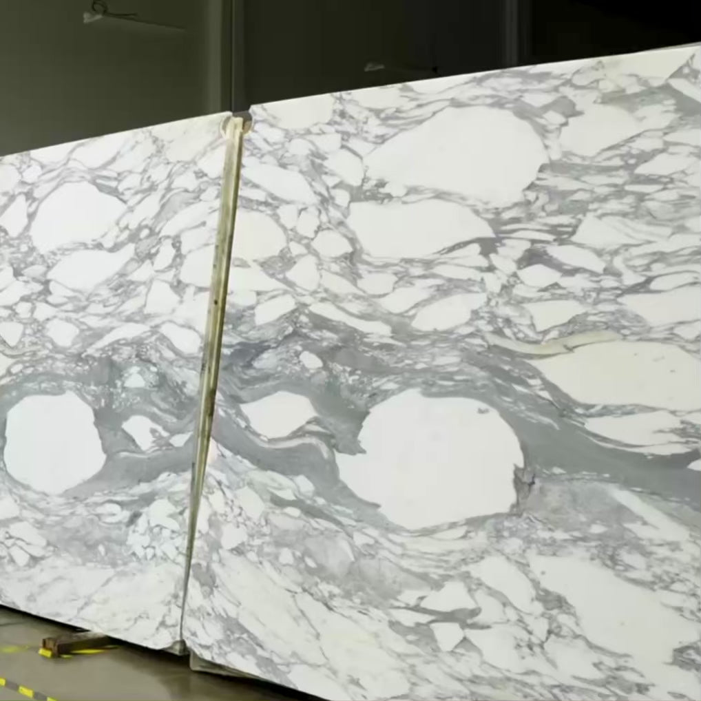 Arabescato Corchia Italian Marble Slab 3000×1700×20 mm polished white and grey veining by Intmarble