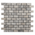 silver travertine mosaic