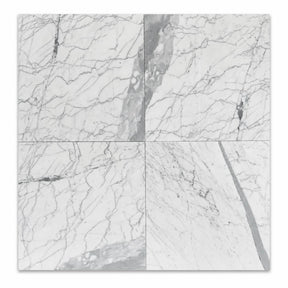 Statuario Italian Marble Tiles 305x305x10mm