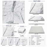 Statuario Italian Marble Tiles 305x305x10mm