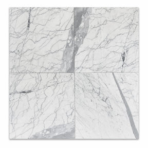 Statuario Italian Marble Tiles 305x305x10mm