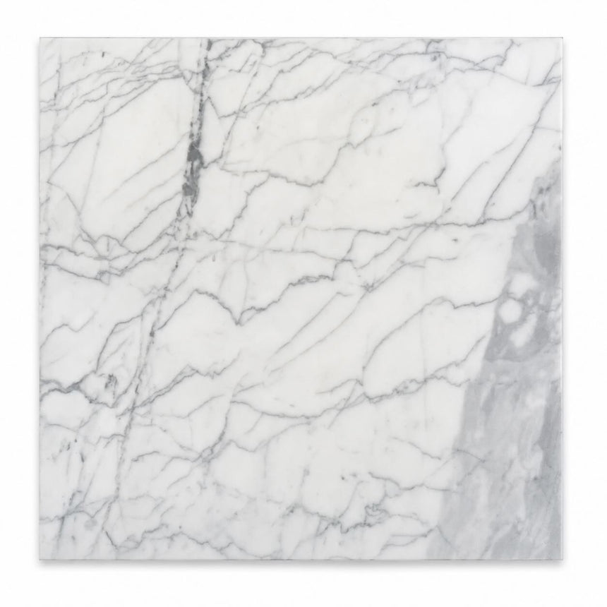Statuario Italian Marble Tiles 305x305x10mm