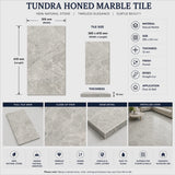 Tundra Gray Marble Tile