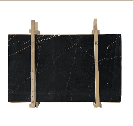 Marble Tiles - Carrara Black Marble Slab - intmarble