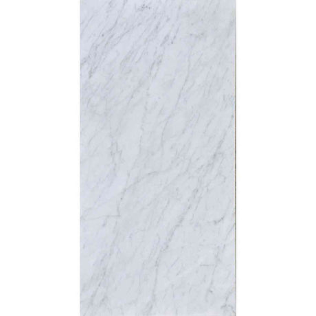 Marble Tiles - Bianco Carrara Polished Marble Tiles, 305x610mm - intmarble