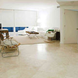 Marble Tiles - Ivory Honed Filled Travertine Tiles 305x610x12mm - intmarble