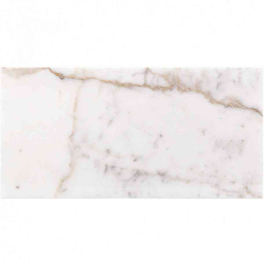 Marble Tiles - Italian Calacatta Gold Honed Marble Tiles 305x610mm - intmarble