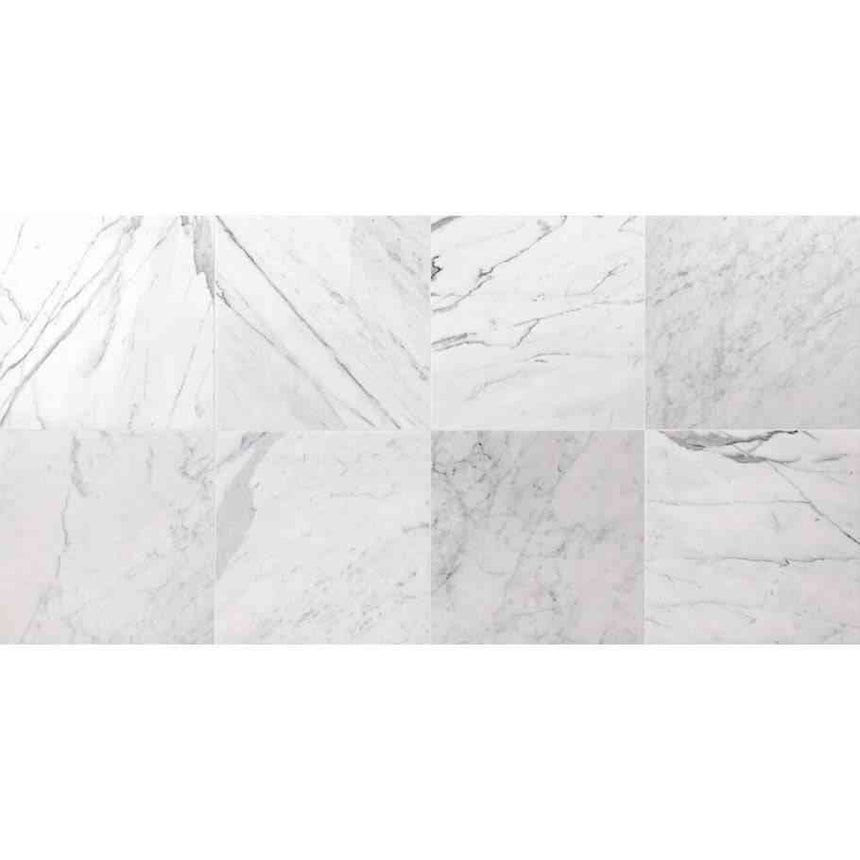 Marble Tiles - Statuario Venato Polished Marble Tiles 305x305mm - intmarble