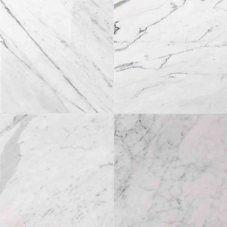 Marble Tiles - Statuario Venato Polished Marble Tiles 305x305mm - intmarble