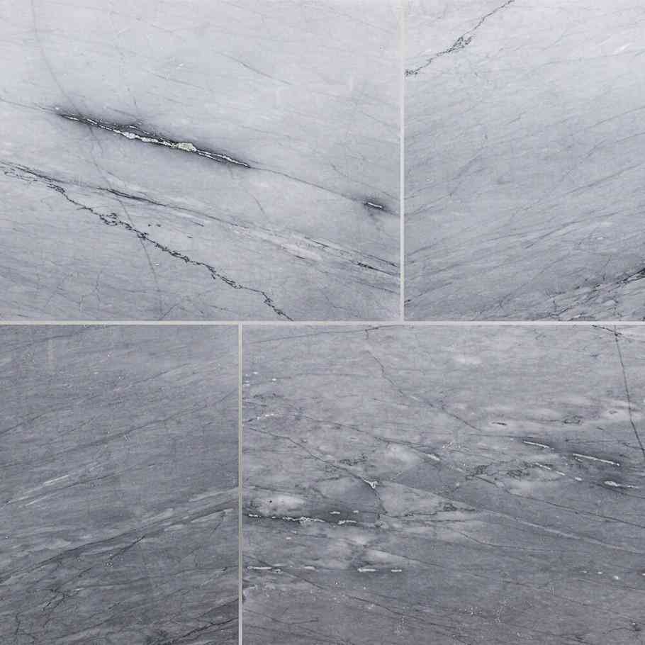 Marble Tiles - Bardiglio Imperial Polished Italian Marble Tiles 305x610mm - intmarble
