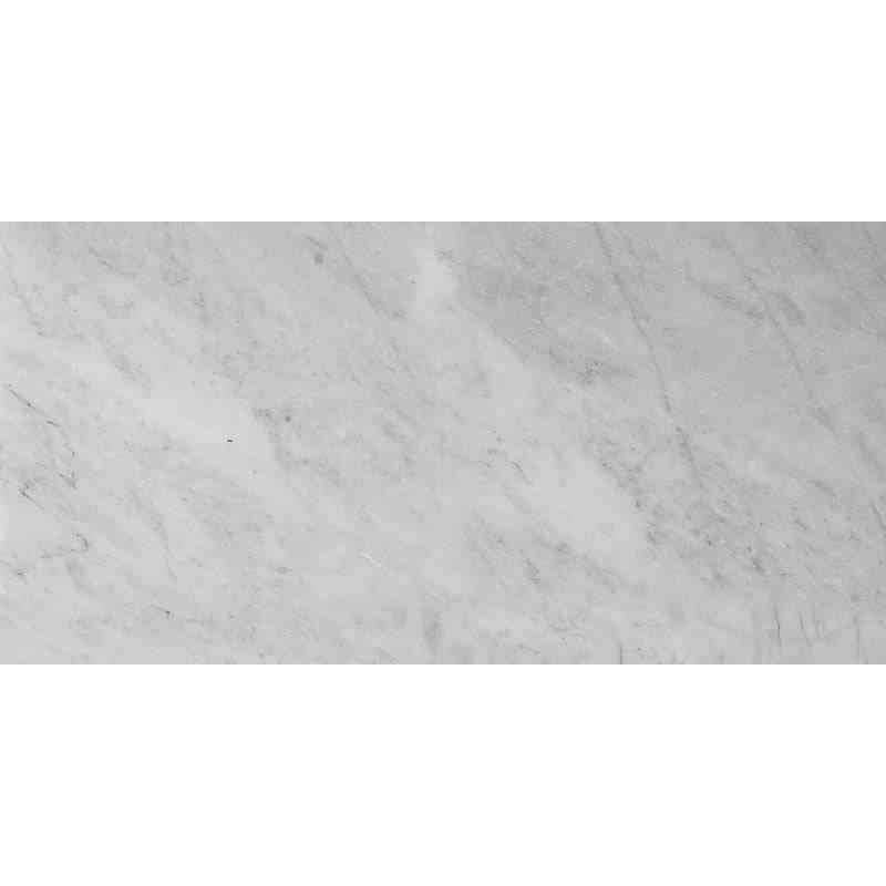 Marble Tiles - Bianco Mugla Semi Polished Marble Tiles 305x610x10mm - intmarble