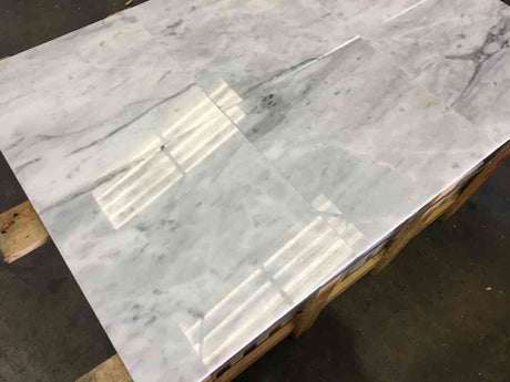 Marble Tiles - Bianco Statuario Polished Marble Tiles 457x457mm - intmarble