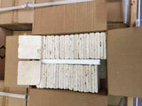 Marble Tiles - Ivory White Tumbled Travertine Tiles 100x100mm - intmarble