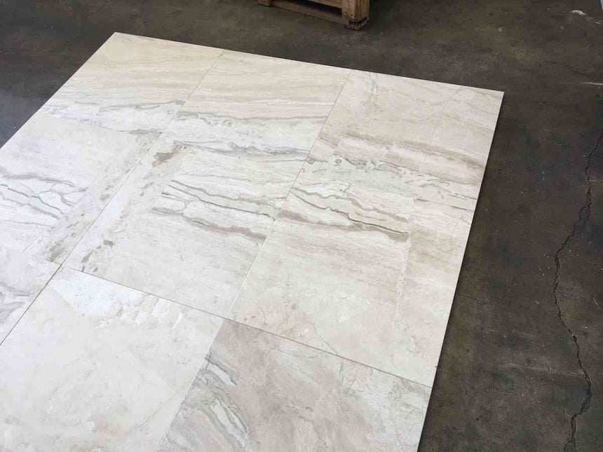 Marble Tiles - Royal Marfil Honed Marble Tiles 600x600x15mm - intmarble