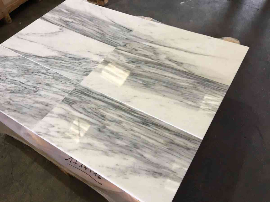 Marble Tiles - Marble Tiles Italian Calacatta Skyfall Polished Marble 305x610mm - intmarble