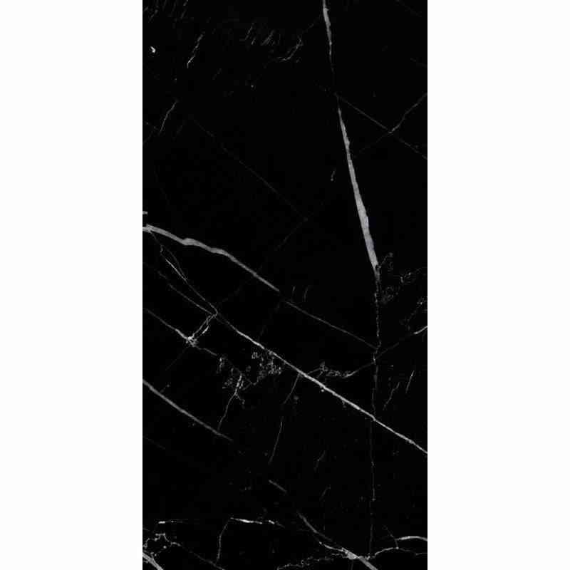 Marble Tiles - Black Carrara Polished Marble Tiles 305x610mm - intmarble