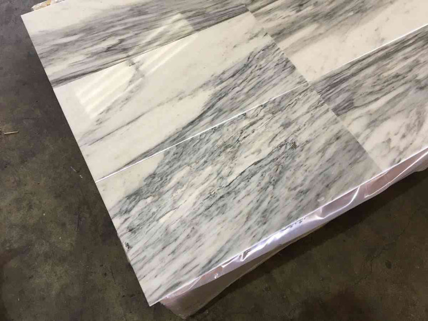 Marble Tiles - Marble Tiles Italian Calacatta Skyfall Polished Marble 305x610mm - intmarble