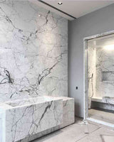 Marble Tiles - Statuario Venato Honed Marble Tiles 305x610x10mm - intmarble