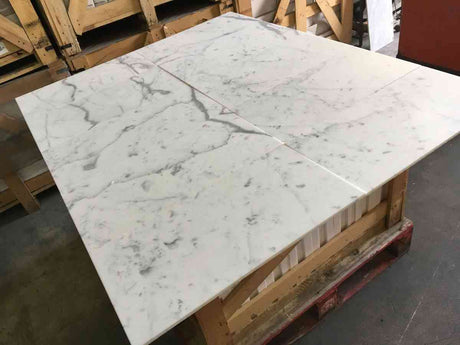 Marble Tiles - Statuario Venato Honed Marble Tiles 305x610x10mm - intmarble