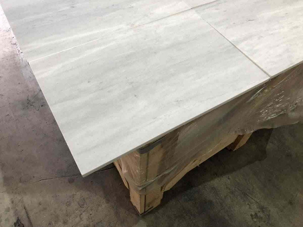 Marble Tiles - Carrara White Honed Marble Tiles 305x457x12mm - intmarble