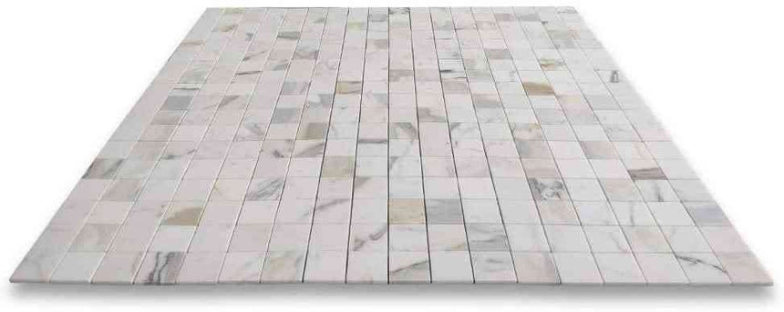 Marble Tiles - Calacatta Gold Marble Mosaic Tiles 50x50x10mm - intmarble