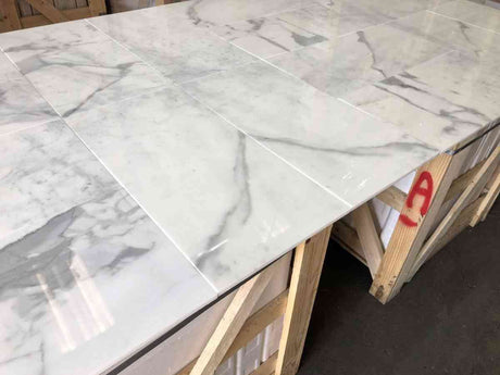 Marble Tiles - Statuario Bella Marble Polished Tile 305x610x10mm - intmarble