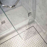 Marble Tiles - Carrara Basketweave Honed Marble Mosaic Tile - intmarble