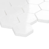 Marble Tiles - Bianco Thassos Polished Hexagon Marble Mosaic Tiles - intmarble