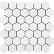 Marble Tiles - Bianco Thassos Honed Hexagon Marble Mosaic Tiles - intmarble