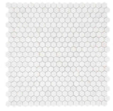 Marble Tiles - Bianco Thassos Polished Hexagon Marble Mosaic Tiles - intmarble