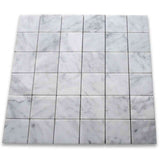 Marble Tiles - Carrara Square Marble Mosaic Tile 50X50MM - intmarble