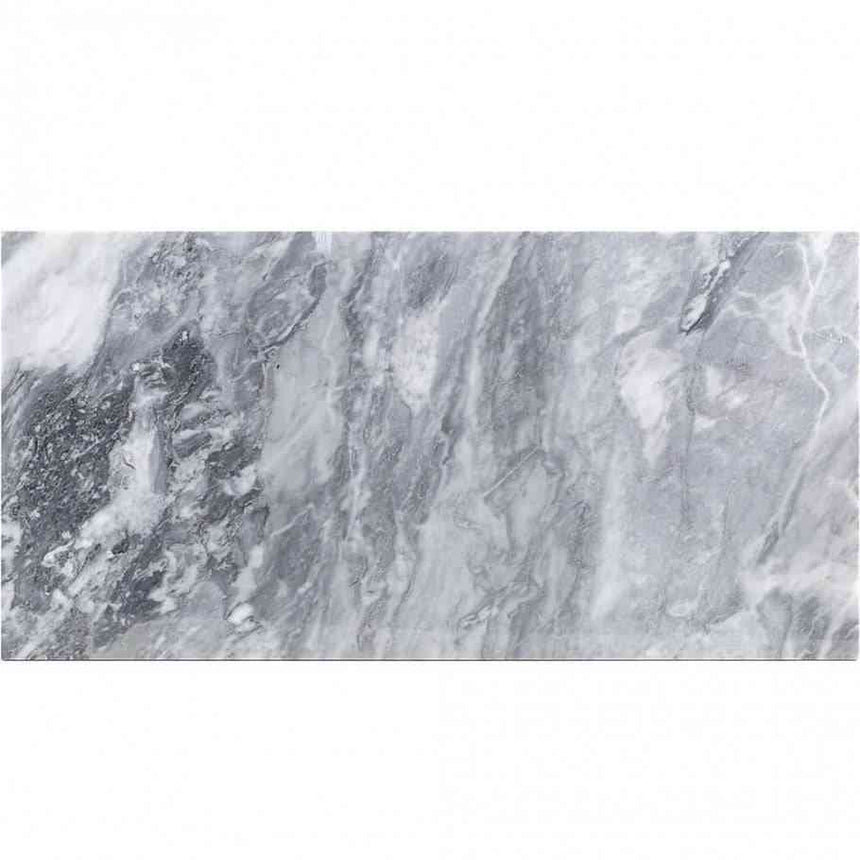 Marble Tiles - Bardiglio Polished Italian Marble Tiles 450x900x10mm - intmarble