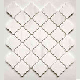 Marble Tiles - Calacatta Arabesque Marble Mosaic Tiles - intmarble
