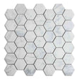 Marble Tiles - Calacatta Hexagon Polished Marble Mosaic Tiles - intmarble