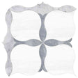 Marble Tiles - Bianco Sivec, Bardiglio, Carrara White Multi Finish Marble Waterjet Decos - intmarble