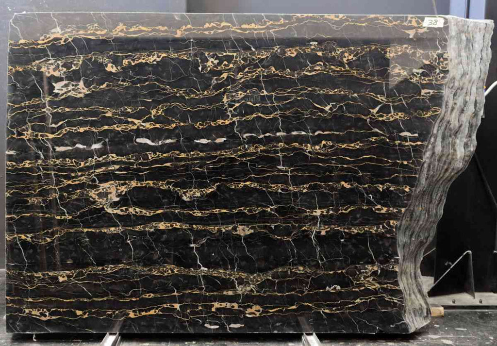 Marble Tiles - Portoro Gold Luxury Marble Slabs - intmarble