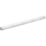 Marble Tiles - Carrara Polished Pencil Liner Marble Moldings 15x20x305mm - intmarble