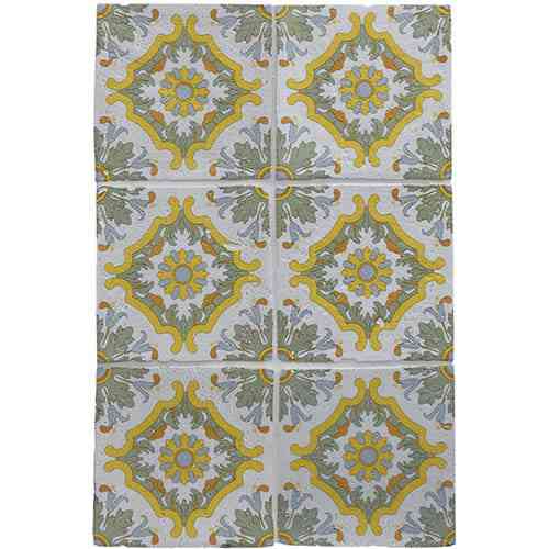 Marble Tiles - Sintra 5 Square Hand Made Glazed Terracotta Tiles 150x150x10mm - intmarble