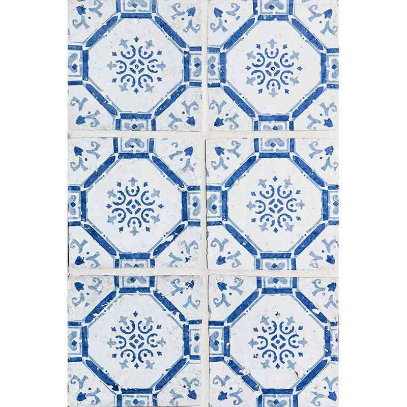 Marble Tiles - Sintra 3 Square Hand Made Glazed Terracotta Tiles 150x150x10mm - intmarble