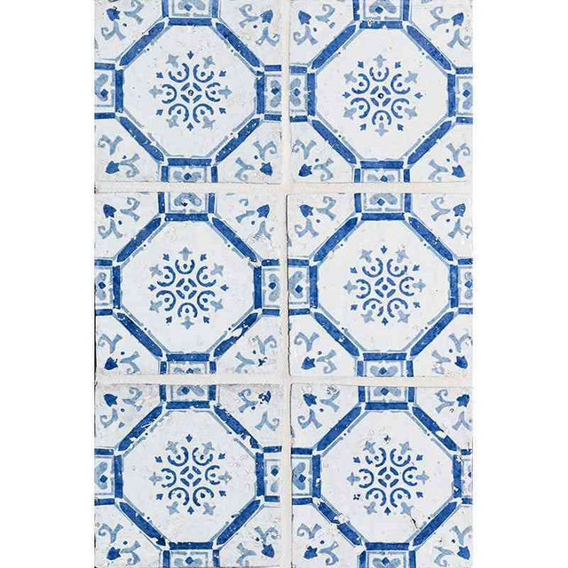 Marble Tiles - Sintra 3 Square Hand Made Glazed Terracotta Tiles 150x150x10mm - intmarble