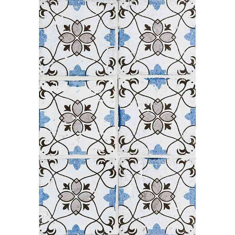 Marble Tiles - Sintra 6 Square Hand Made Glazed Terracotta Tiles 150x150x10mm - intmarble