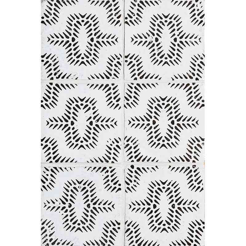 Marble Tiles - Terracotta Tiles Hand Made Glazed Terracotta Tile Pattern Bavi 2 Design 150x150mm - intmarble