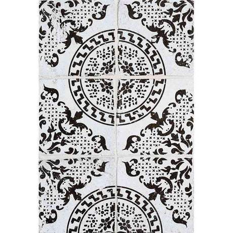 Marble Tiles - Terracotta Tiles Hand Made Glazed Terracotta Tile Pattern Bavi 2 Antigua Design 150x150mm - intmarble