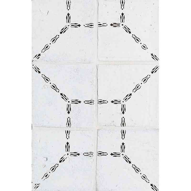 Marble Tiles - Terracotta Tiles Hand Made Glazed Terracotta Tile Pattern Bavi 6 Antigua Design 150x150mm - intmarble