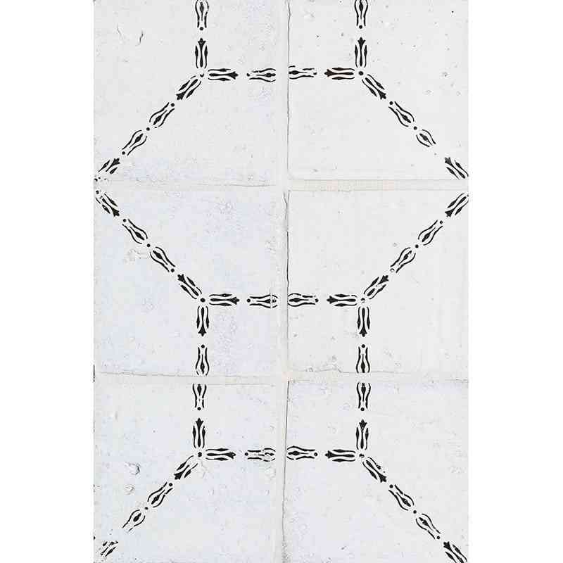 Marble Tiles - Terracotta Tiles Hand Made Glazed Terracotta Tile Pattern Bavi 6 Antigua Design 150x150mm - intmarble